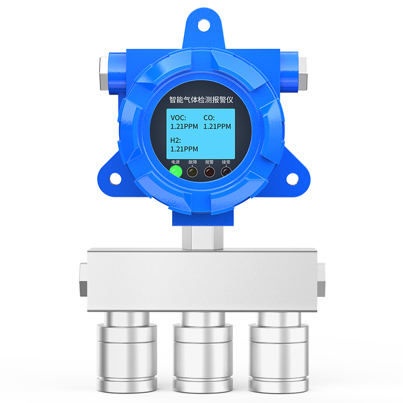 「固定式」三合一氣體檢測儀-三合一氣體濃度報警器 